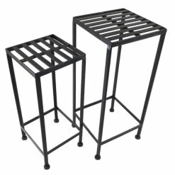 Buy 💯 Santa's Workshop Iron Plant Stand In Black 2-pack ❤️