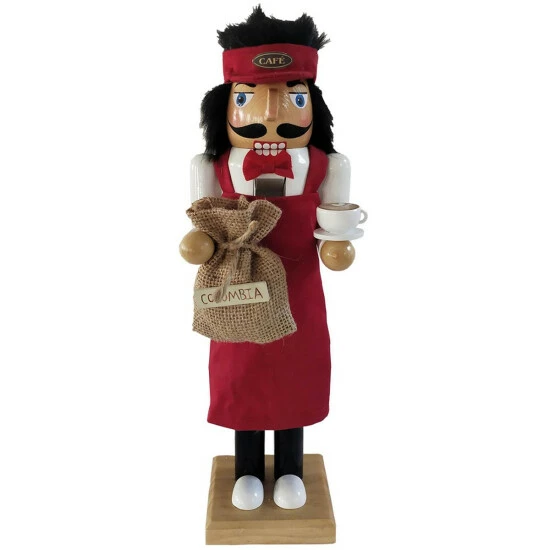 Budget βοΈ Santa's Workshop 14" Barista Nutcracker π₯° 1 Budget βοΈ Santa's Workshop 14" Barista Nutcracker π₯°