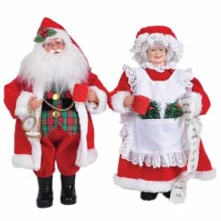 Wholesale ✔️ Santa's Workshop 15' Mr. And Mrs. Claus Figurines 🔥
