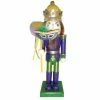 Promo 👍 Santa's Workshop 14” Mardi Gras King Nutcracker 👏