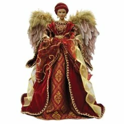 Buy ✔️ Santa's Workshop African-American Angel Tree Top - 16" 👍