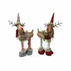 Top 10 ✔️ Santa's Workshop 16" Plaid Moose Set Of 2 🧨
