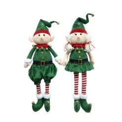 Deals ✨ Santa's Workshop 23" Cheery Elves Set Of 2 😉