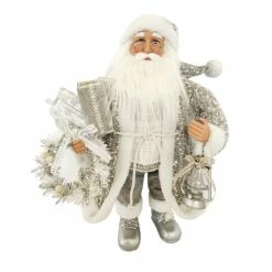 Deals 🎁 Santa's Workshop 24" Silver Tidings Santa 🛒