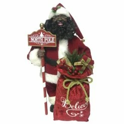 Top 10 😉 Santa's Workshop 15" Black North Pole Santa ⭐