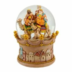 Outlet 👏 Santa's Workshop 6" Three Kings Musical Globe 🎁