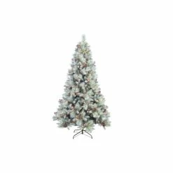 Discount ❤️ Santa's Workshop 7' Glitter Mixed Pine Tree 🤩