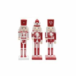 Hot Sale 🧨 Santa's Workshop 10" Red And White Nutcrackers - Set Of 3 🧨