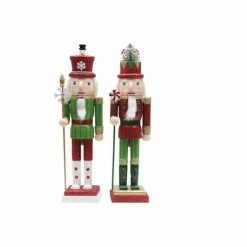 Outlet 💯 Santa's Workshop 15.5" 🎁 Christmas Surprise Nutcrackers - Set Of 2 ✔️