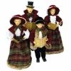 Buy 🌟 Santa's Workshop 27"-37" Burgundy Plaid Caroling Family Figurines ✔️