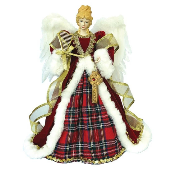 Cheap π₯° Santa's Workshop 16" Red Plaid Angel Tree Topper π 1 Cheap π₯° Santa's Workshop 16" Red Plaid Angel Tree Topper π