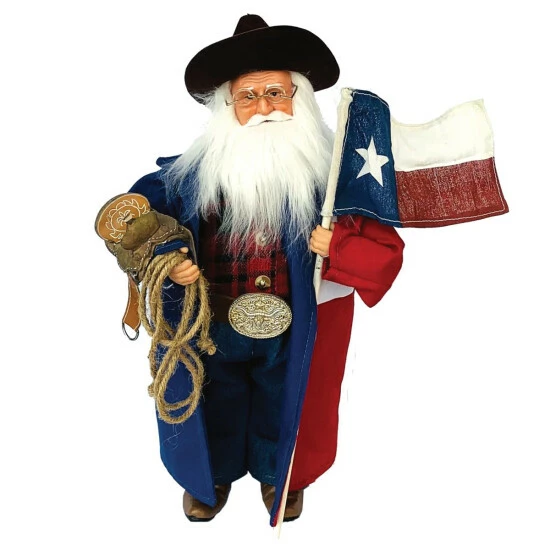 Cheap π Santa's Workshop 15" Texas Cowboy Santa π 1 Cheap π Santa's Workshop 15" Texas Cowboy Santa π