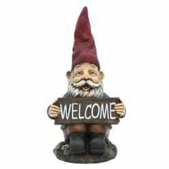 Budget 🛒 Santa's Workshop Welcome Sign Gnome Statue 🤩