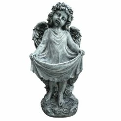 Coupon 😀 Santa's Workshop Grey Angel Bird Feeder ✨