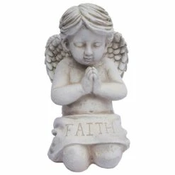 Brand new 😉 Santa's Workshop "Faith" Kneeling Angel Statue - Antique White 🤩