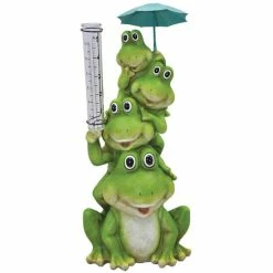 Outlet 🎉 Santa's Workshop Resin Frog Rain Gauge ⭐