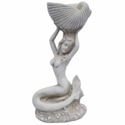 Buy 🎁 Santa's Workshop Cold Cast Mermaid Shell In Antique White 🔔